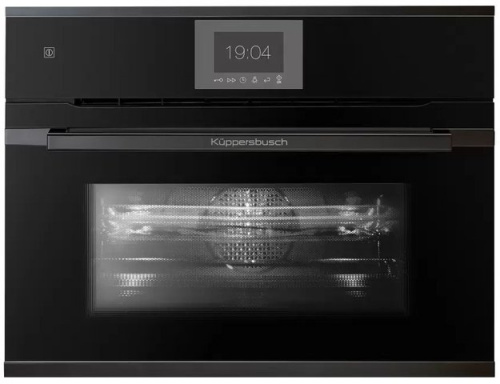 Компактный духовой шкаф с микроволнами  Kuppersbusch CBM 6550.0 S2 Black Chrome